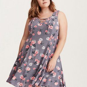 Floral Grey Torrid Dress